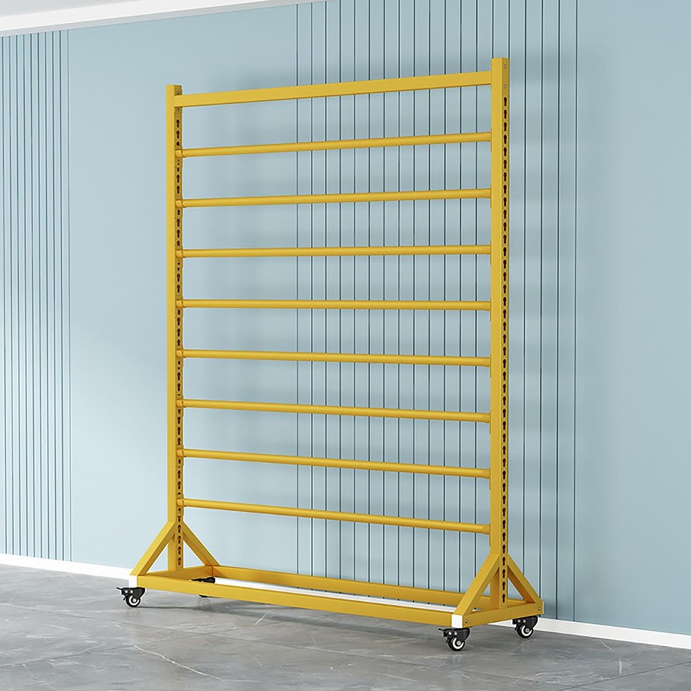 Mobile Fabric Roll Holder with Adjustable Hanging Bar