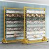 Mobile Fabric Roll Holder with Adjustable Hanging Bar view 2