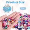 50 European Beads, 7mm Rhinestone Beads with Large Hole view 2