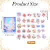 Nogeqi 30 Pack Transparent Flower Stickers view 2