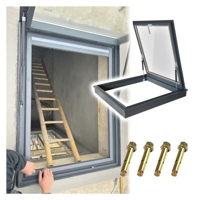 Skylight Cover with Manual Ventilation for Attics, Sunrooms, and Garages