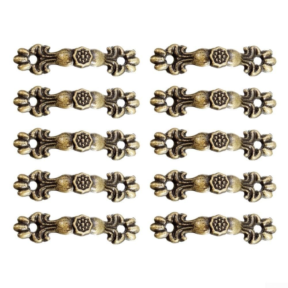 Decorative Zinc Alloy Drawer Handles - Antique Style, Set of 10