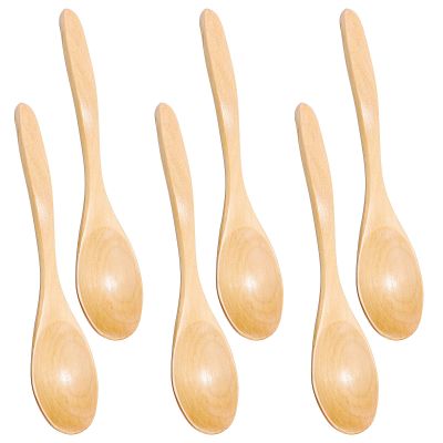 WJIAAA 6 Small Wooden Spoons