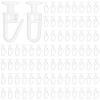 Skrfren 100 Pack Plastic Curtain Hooks view 1