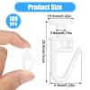 Skrfren 100 Pack Plastic Curtain Hooks view 2