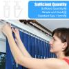 Skrfren 100 Pack Plastic Curtain Hooks view 3