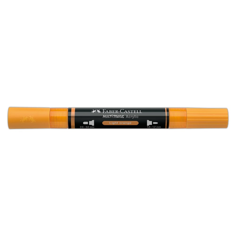 Faber-Castell Multimark Acrylic Dual Marker Color 307 Light Orange
