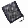 Xyntor Golf Ball Bag | Black Nylon Mesh Drawstring Bag for Storage and Transport | 3 Sizes for 10–50 Balls view 2