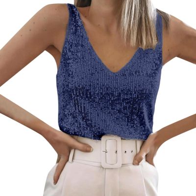 Sequin Crop Top for Women