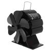 Bestseller Wood Stove Fan, Efficient Heat-Powered Aluminum Thermo Fan for Fireplaces and Wood Stoves, Overheat Protection, Portable for Home Use view 1