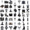 Radiella 100 Pcs Black Magic Witch Stickers view 3