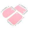 RhineCart Basics Cream Scraper Set, Flexible Baking Scrapers for Oven and Refrigerator, Perfect for Family Baking, Pink/Yellow/Blue, 3-Piece view 4