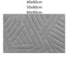 AZHKJKZH Floor Mat, Bathroom Mat, Entryway Mat for Living Room, Bedroom and Balcony (White, 50 x 80 cm) view 2