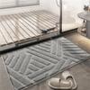 AZHKJKZH Floor Mat, Bathroom Mat, Entryway Mat for Living Room, Bedroom and Balcony (White, 50 x 80 cm) view 3