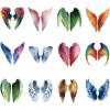 SUPERDANT 12-Piece Colorful Wing Heat Transfer Stickers view 1