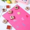 9-Piece Vintage Wooden Stamp Set - Butterfly & Flower Designs view 4