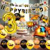 Excavator Birthday Decoration Set for 3-Year-Old Boys view 4
