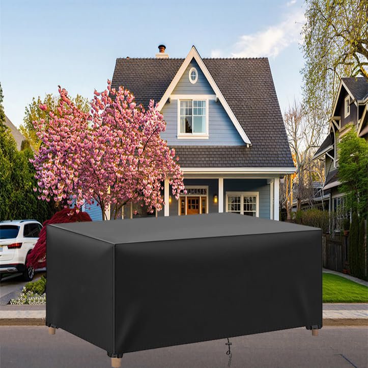 YEGRFJIS Waterproof Garden Table Cover, 330 x 150 x 105 cm
