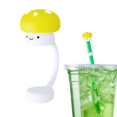 Mushroom-Shaped Silicone Straw Covers