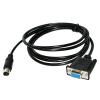 3 m DB9 Female to Mini-DIN 8-Pin Male Cable for MicroLogix view 2