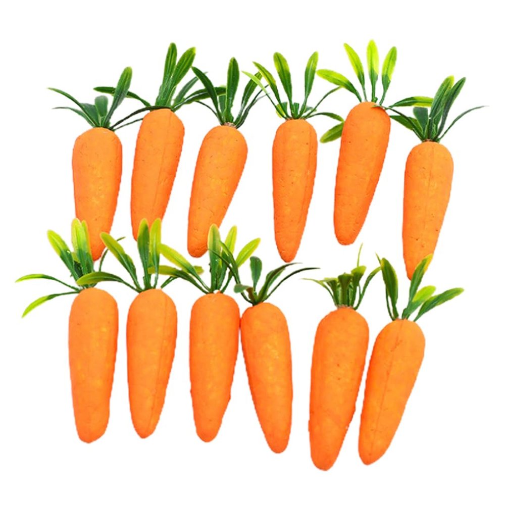 Grtheenumb Easter Pennant Decorations | 12 pcs Hanging Carrot Decor