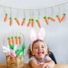 Grtheenumb Easter Pennant Decorations | 12 pcs Hanging Carrot Decor view 4