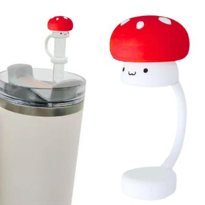 Mushroom-Shaped Straw Covers