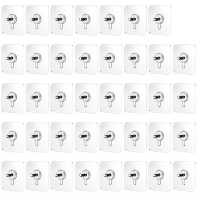 Zuuyye - 20 Pack Adhesive Hooks for Pictures
