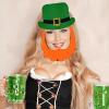 St. Patrick's Day Paper Punch Decoration with Mustache and Hat view 3