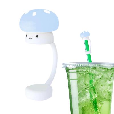 Mushroom-Shaped Silicone Straw Caps