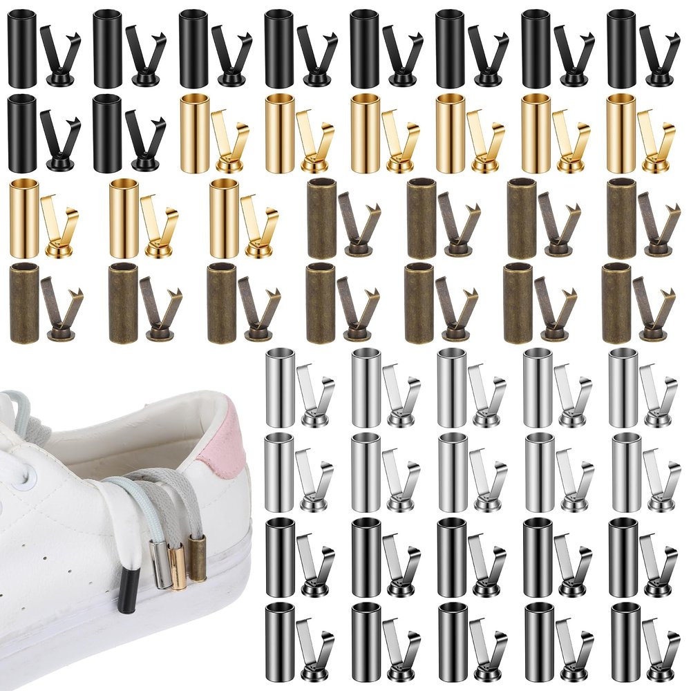Guduling 50 Pack Metal Cord Ends