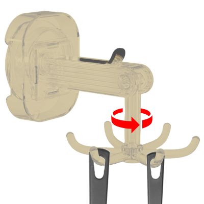 Six Claw Hook Organizer