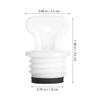 INOOMP 2-Pack Leak-Proof Rubber Stoppers view 2