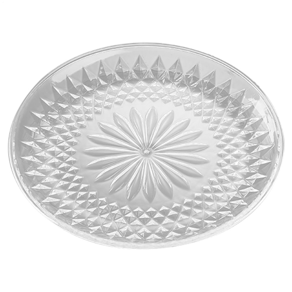 Round Serving Platters - Transparent Acrylic Snack Plate