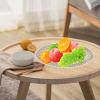 Round Serving Platters - Transparent Acrylic Snack Plate view 2