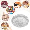 Round Serving Platters - Transparent Acrylic Snack Plate view 4