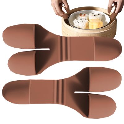 Silicone Oven Mitts | Mini Gloves with Tongs for Kitchen