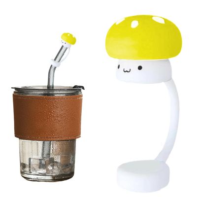 Mushroom Silicone Straw Caps
