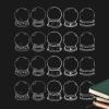 Bezijhr Transparent DIY Bookmarks - 20-Piece Set view 1