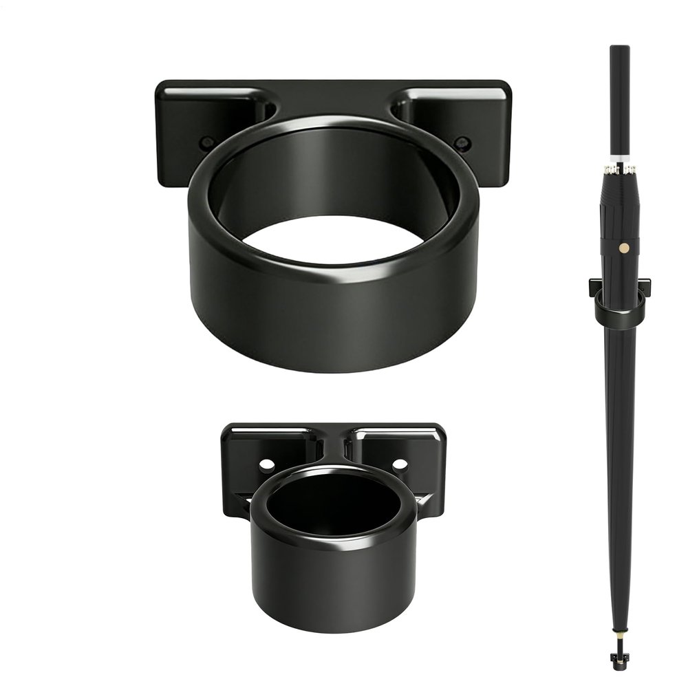 Compact Wall Umbrella Stand with Drip Tray