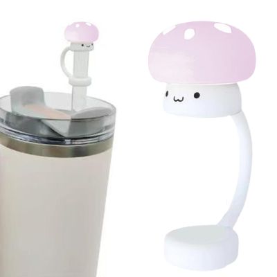 Silicone Straw Cover - Mushroom Design
