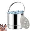 Party Ice Bucket, Stainless Steel with Handle, Large Capacity view 1