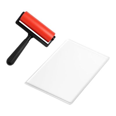 Nishiyuenyi Gel Printing Plate Kit with Rubber Brayer, M
