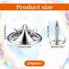 50 Pairs Metallic Pin Backs view 2
