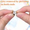 50 Pairs Metallic Pin Backs view 3
