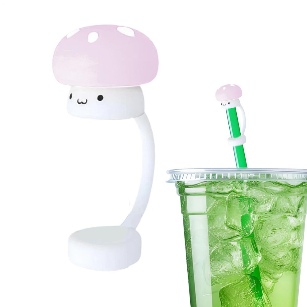 Silicone Straw Covers | Mushroom Silicone Drink Tips