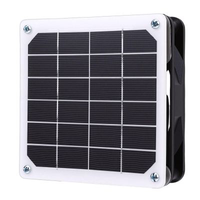 SIXRUN Solar-Powered Exhaust Fan with Monocrystalline Solar Panel