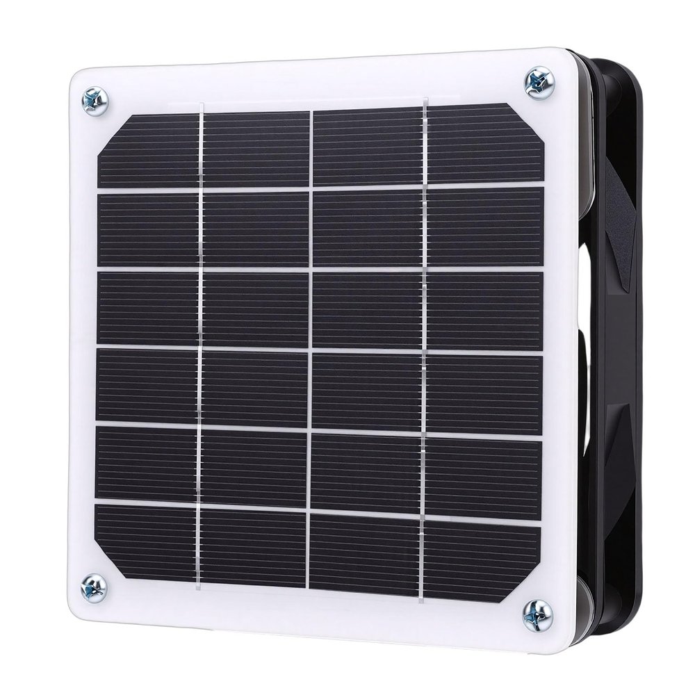 SIXRUN Solar-Powered Exhaust Fan with Monocrystalline Solar Panel