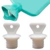 Ginwrek Warm Bottle Stopper, 21 mm, Leak-Proof, with Handle, White Plastic, 2 Pack view 4