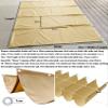 Retractable Wave Shade Sail, Waterproof UV-Resistant Canopy, 4 x 7.5 m, Sand view 4